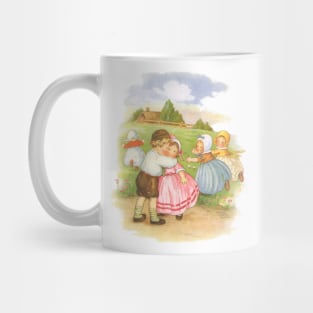 Vintage Georgie Porgie, Puddin' and Pie Nursery Rhyme Mug